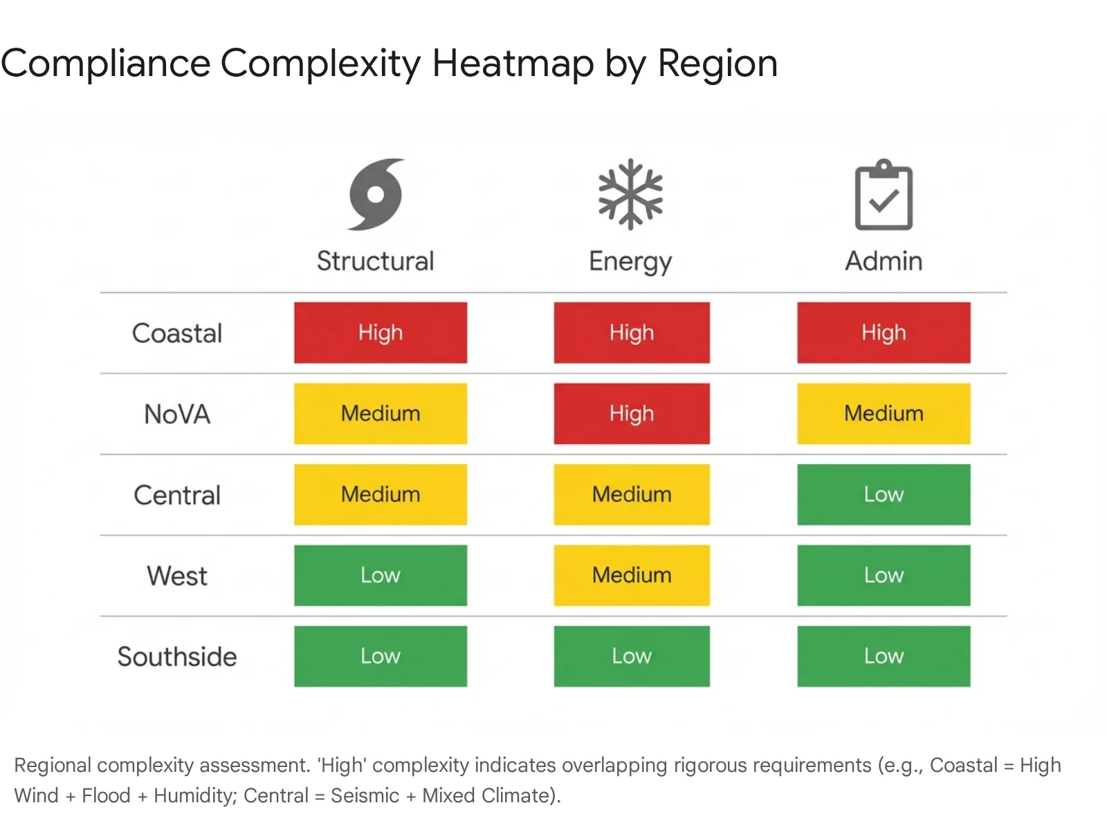 Virginia compliance heatmap